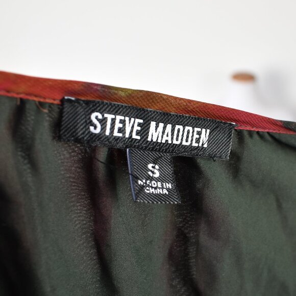 Steve Madden Pleated Floral Midi Long Sleeve Dress - S - Picture 10 of 10